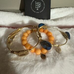 Florida Gator Bourbon and Bowties Bracelet 3 piece Set